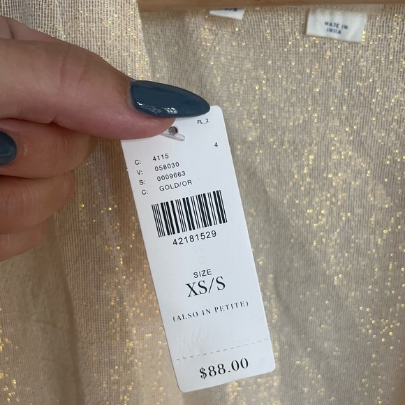 NWT Anthropologie Hei Hei Shimmer Daybreak Jacket. 3/4 Sleeve. XS/S - Picture 6 of 7